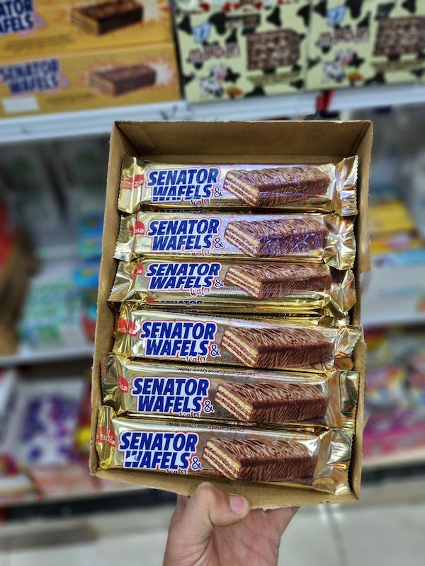 ویفر ۳۰ گرمی سناتور بسته ۲۴ تایی 