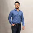 پیراهن پارچه فلورا تایلندی آبی