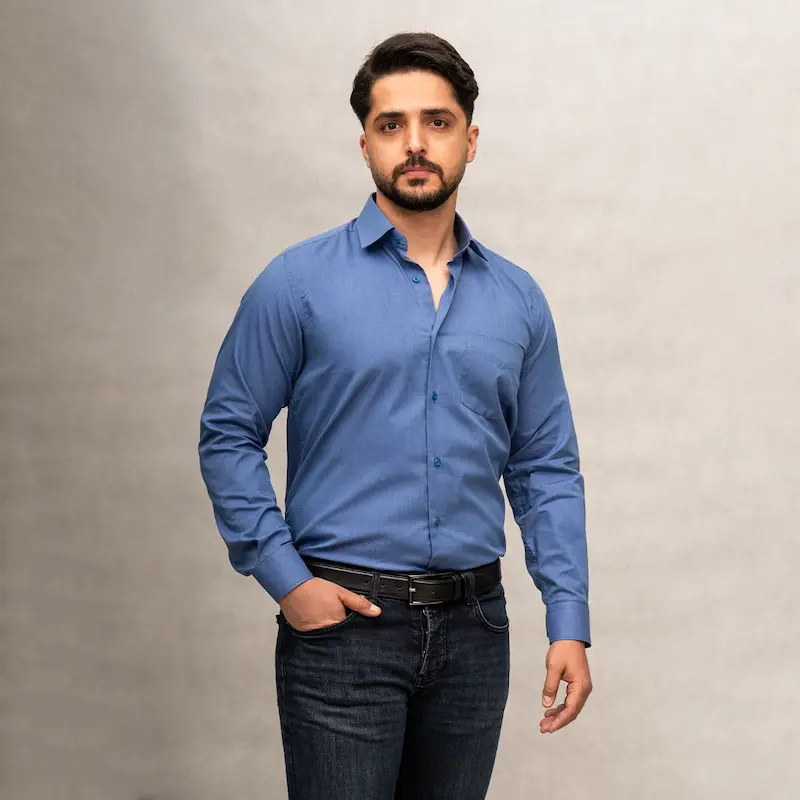 پیراهن پارچه فلورا تایلندی آبی