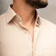 پیراهن پارچه فلورا تایلندی کرم
