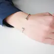 دستبند نقره گوی