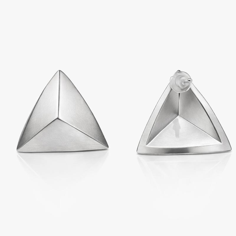 گوشواره نقره جئومتریکال