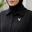 سنجاق سینه نقره پروانه 2