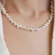 گردنبند مروارید باروک پرورشی 5.5 میلی متر با قفل نقره 925 - گالری دیوان