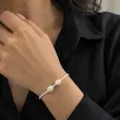 دستبند مروارید باروک و نقره آوین