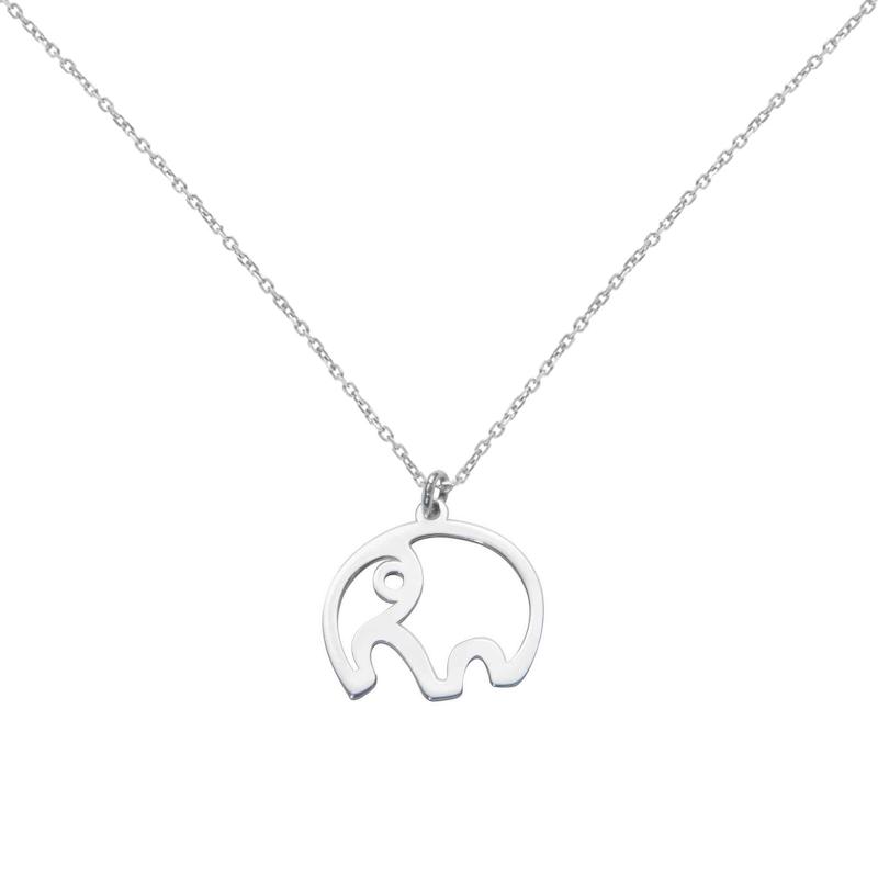 گردنبند نقره فیل