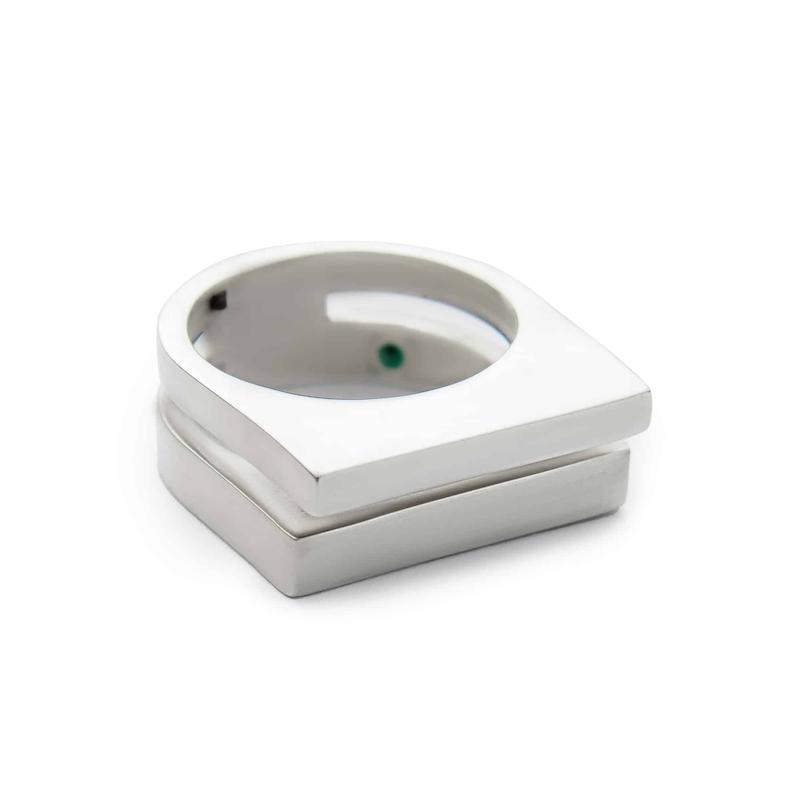 انگشتر نقره موازی