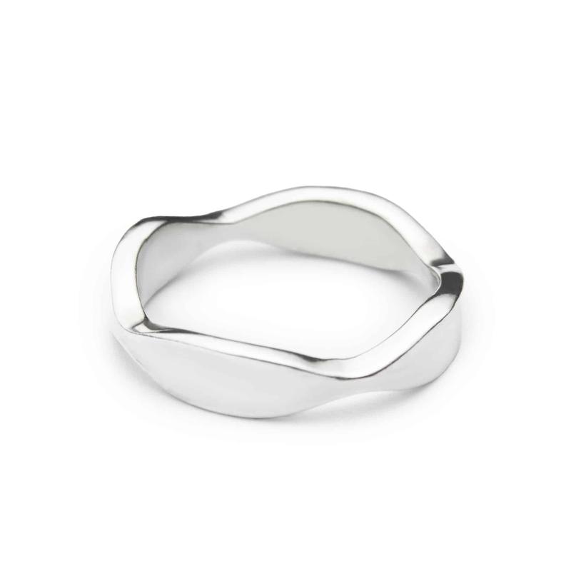 انگشتر نقره موج