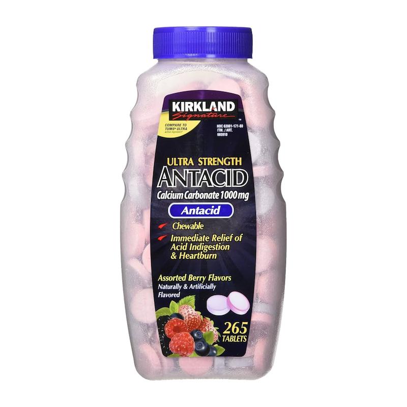 قرص جویدنی کلسیم کربنات کرکلند | kirkland antacid