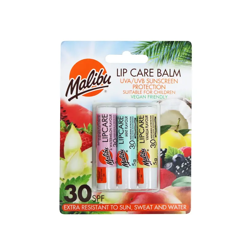 بالم لب مغذی مالیبو spf30