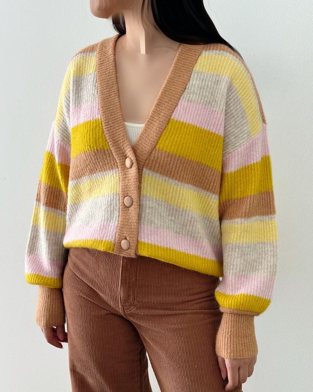 کاردیگن بافت راه راه رنگی 