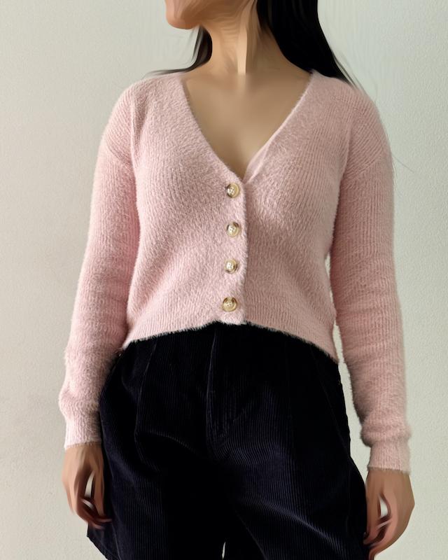 بافت موهر جلو دکمه 