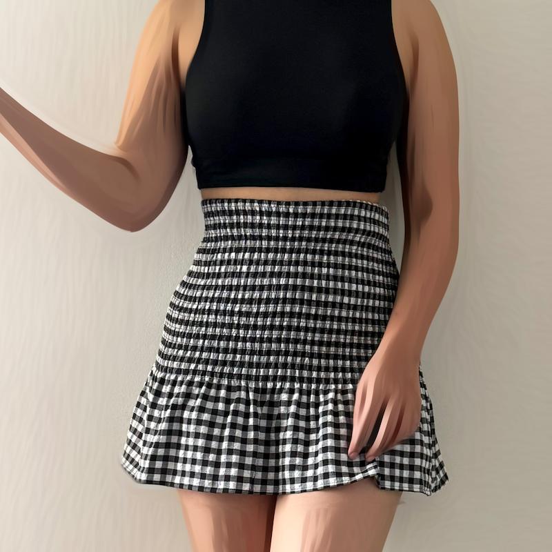 دامن کشدوزی شده H&M