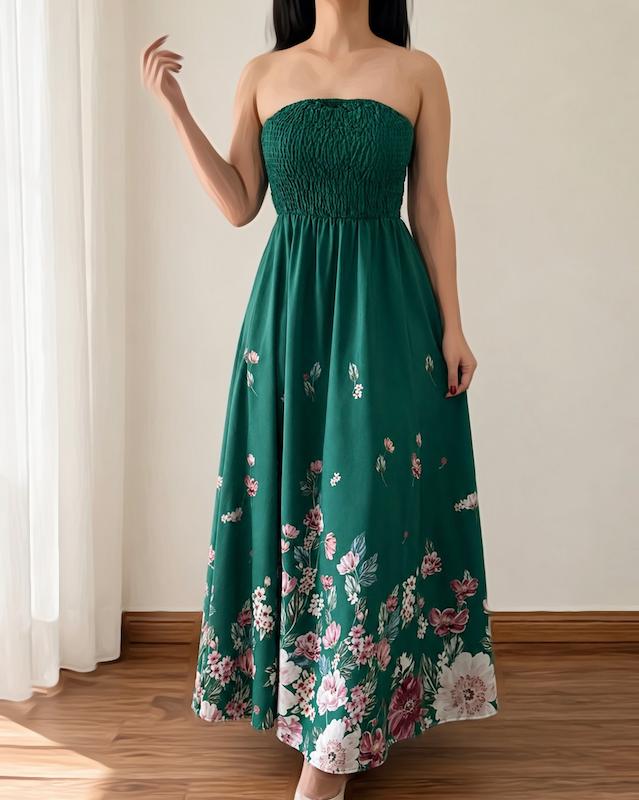 پیراهن دکلته حاشیه دار