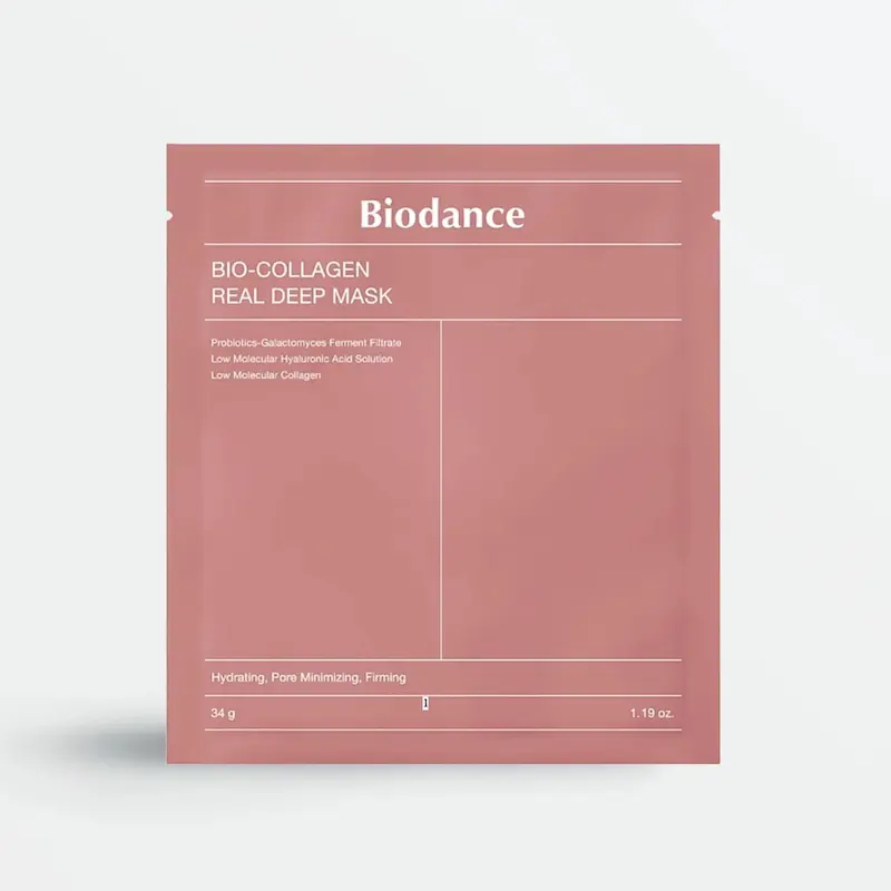 ماسک ورقه ای بایودنس Biodance بایو کلاژن Bio Collagen ( صورتی )