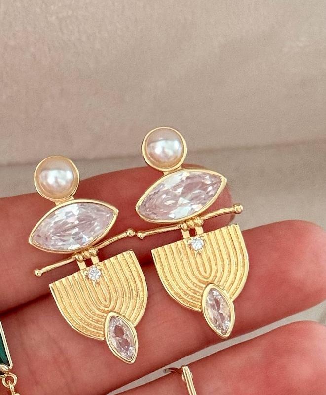 گوشواره طرح طلا درجه یک