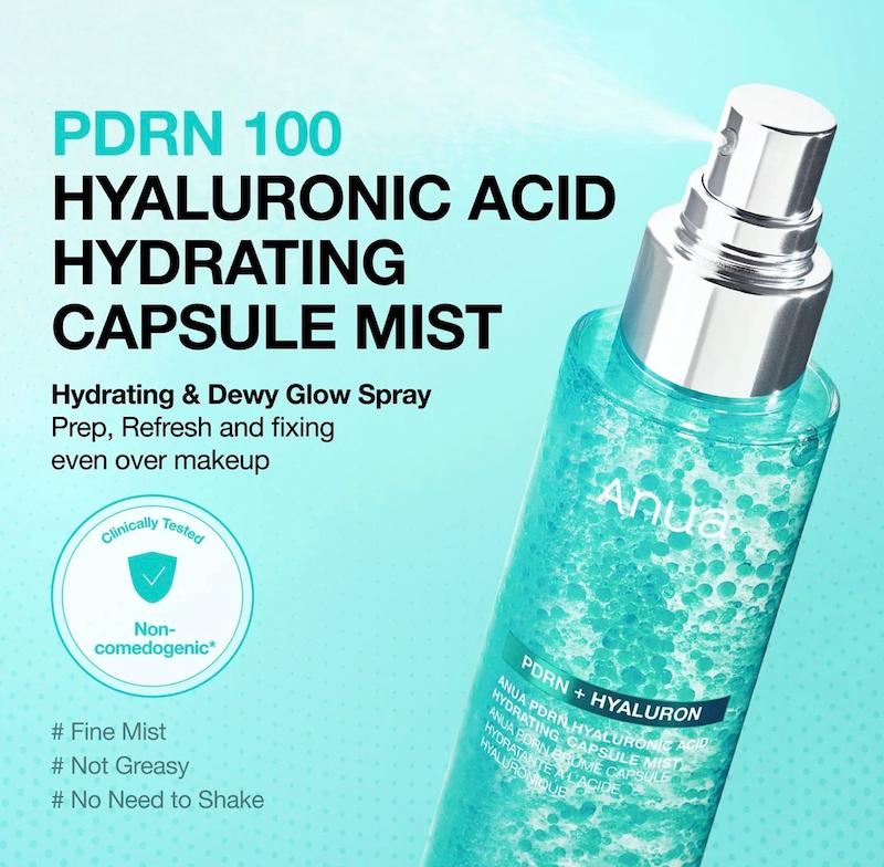 میست آبرسان PDRN انوا | Anua PDRN 100 Hyaluronic Acid Hydrating Capsule Mist