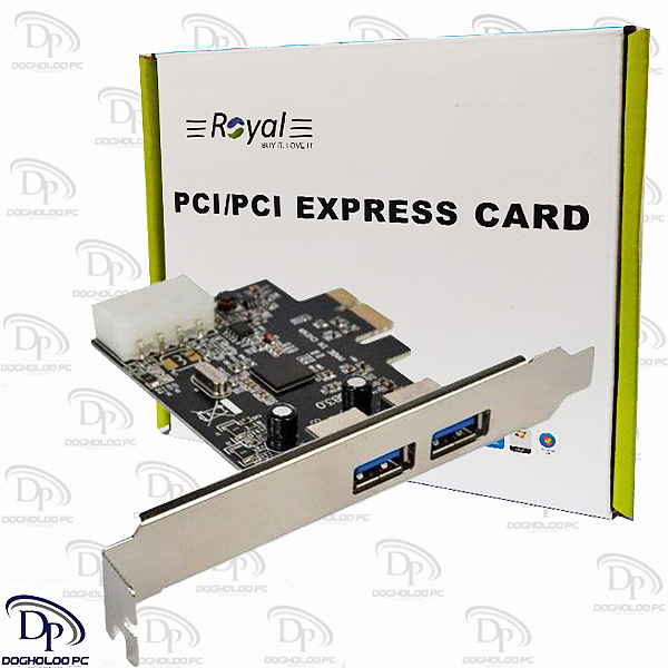 کارت USB 3.0 دو پورت PCI Express رویال مدل RP-302