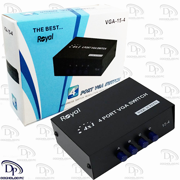دیتا سوئیچ چهار پورت VGA رویال
