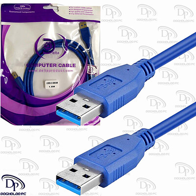 کابل USB 3.0 دو سر نری(لینک) دلتا 1.5 متری