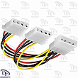 تبدیل برق پاور نر Molex به دو پورت Molex مادگی