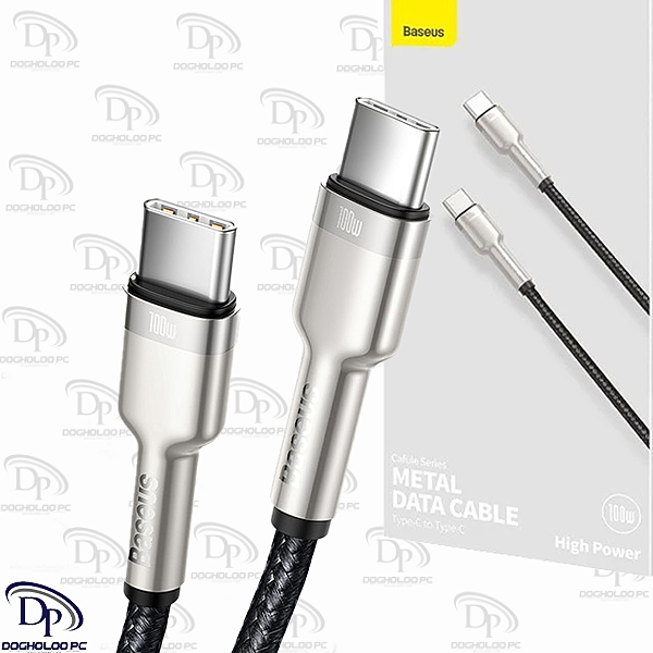 کابل تبدیل USB-C به USB-C باسئوس مدل CATJK-C01 طول 1 متر