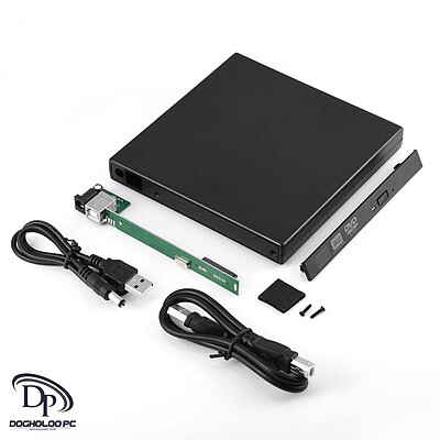 باکس تبدیل DVD رایتر اینترنال به اکسترنال USB 2.0 ایسوس 12.7mm