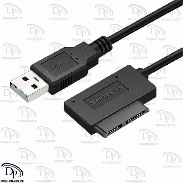 کابل تبدیل USB  به Slimline SATA مناسب برای dvd.rw لپتاپی