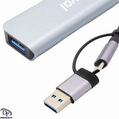 هاب پنج پورت USB-CوTYPE-C رویال مدل RHC-30