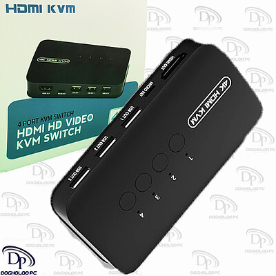 سوییچ چهار پورت HDMI KVM دستی ونتولینک مدل HK۴01