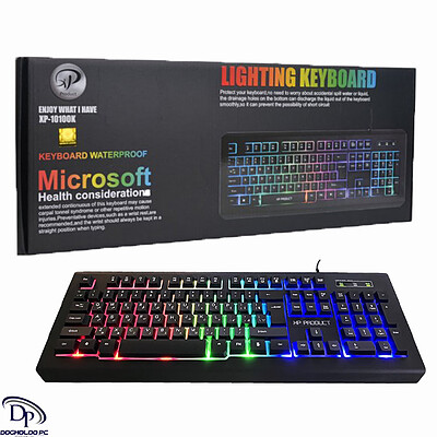 کیبورد با سیم برند XP مدل 10100K RGB