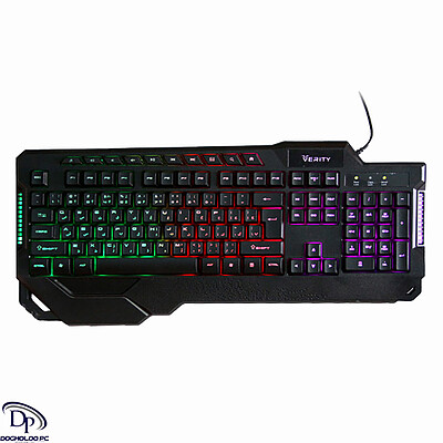 کیبورد و ماوس گیمینگ وریتی مدل V-KB6121GCW ا Verity V-KB6121GCW Gaming Keyboard and Mouse