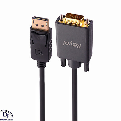 کابل DisplayPort به VGA رویال طول 1.8 متر