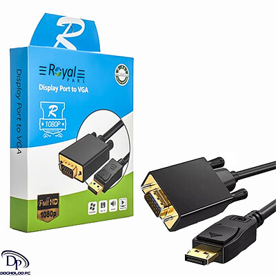 کابل DisplayPort به VGA رویال طول 1.8 متر