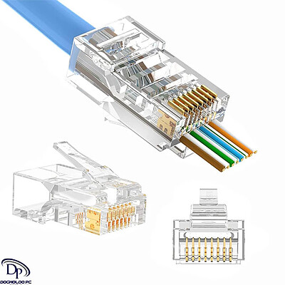 سوکت شبکه CAT6 مدل OPEN END ( میان گذر )