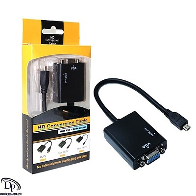 تبدیل micro HDMI to VGA با صدا 