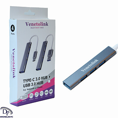 هاب TYPE-C 3.0 چهار پورت Venetolink