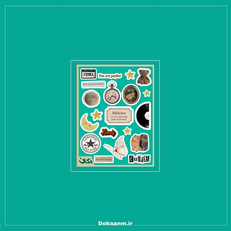 برچسب مجموعه استتیک سبز