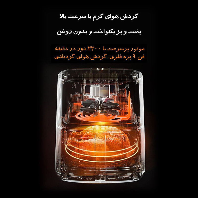 سرخ کن بدون روغن Silencare شیائومی مدل K509