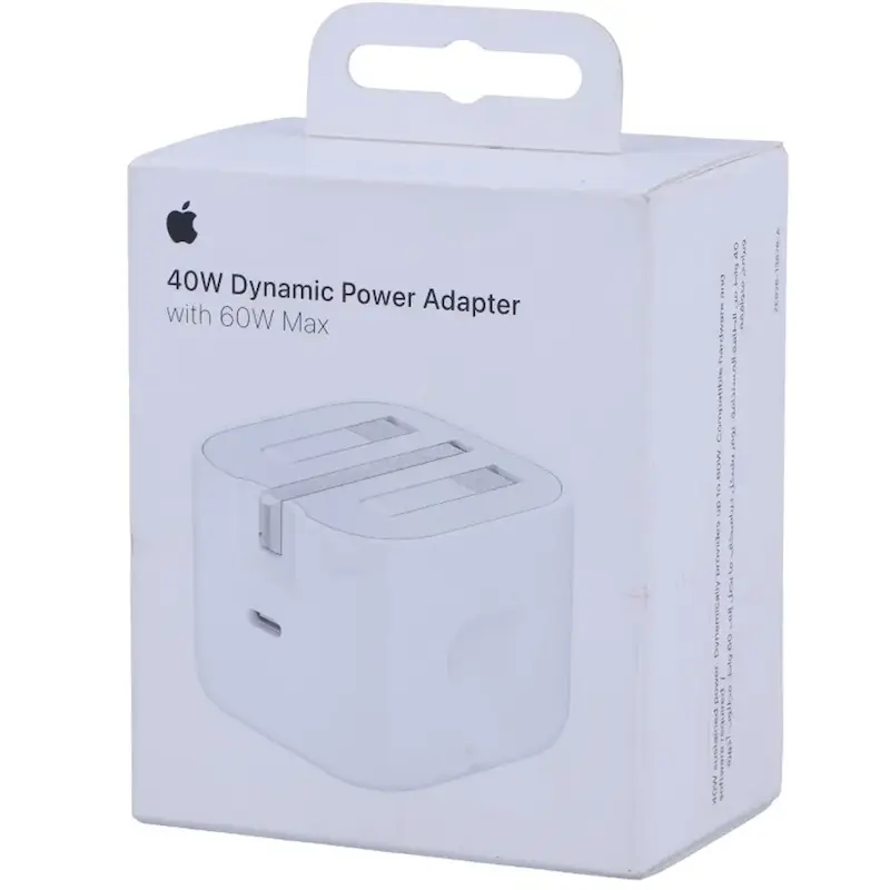 شارژر دیواری 40 وات سه پین اصلی اپل Apple Original Wall Charger 40W