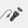شارژر فندکی 50 وات 2 پورت گرین لاین مدل GNCC50WQPDBK