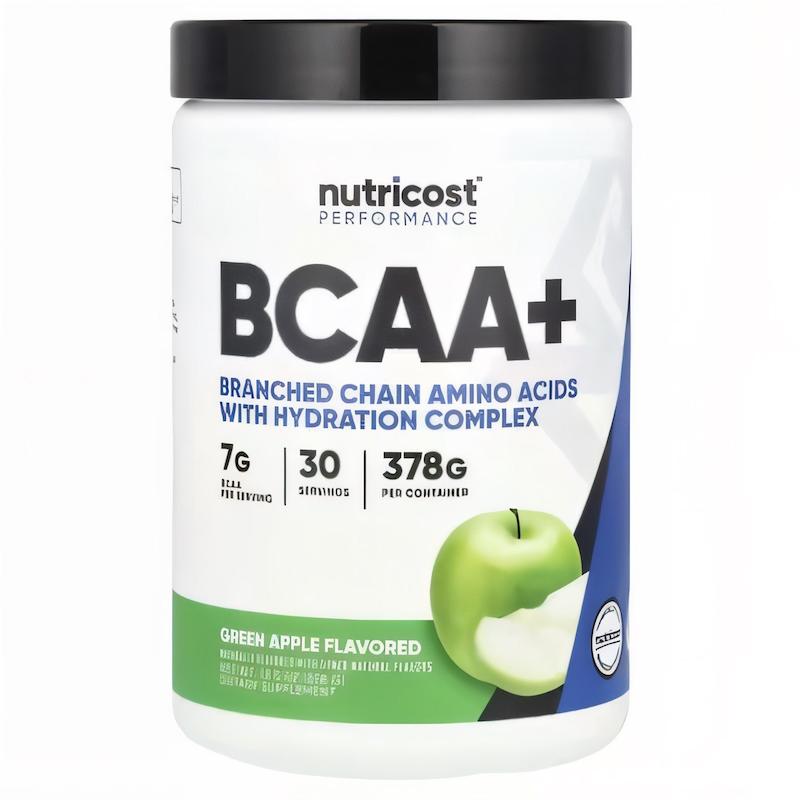 Nutricost, Performance, BCAA , Green Apple, 13.5 oz (378 g)