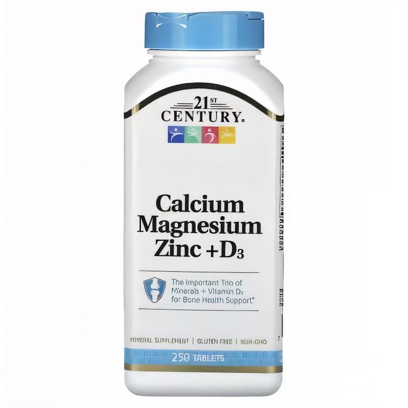 21st Century, Calcium Magnesium Zinc   D3, 250 Tablets