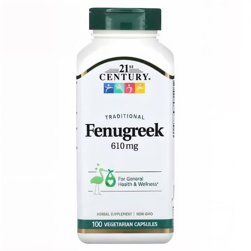 21st Century, Traditional Fenugreek, 610 mg, 100 Vegetarian Capsules