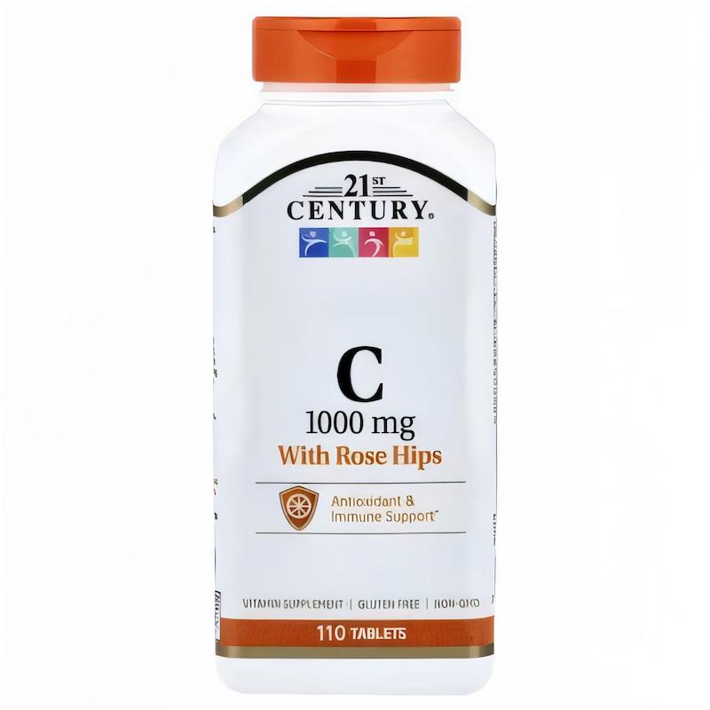21st Century, Vitamin C with Rose Hips, 1,000 mg, 110 Tablets