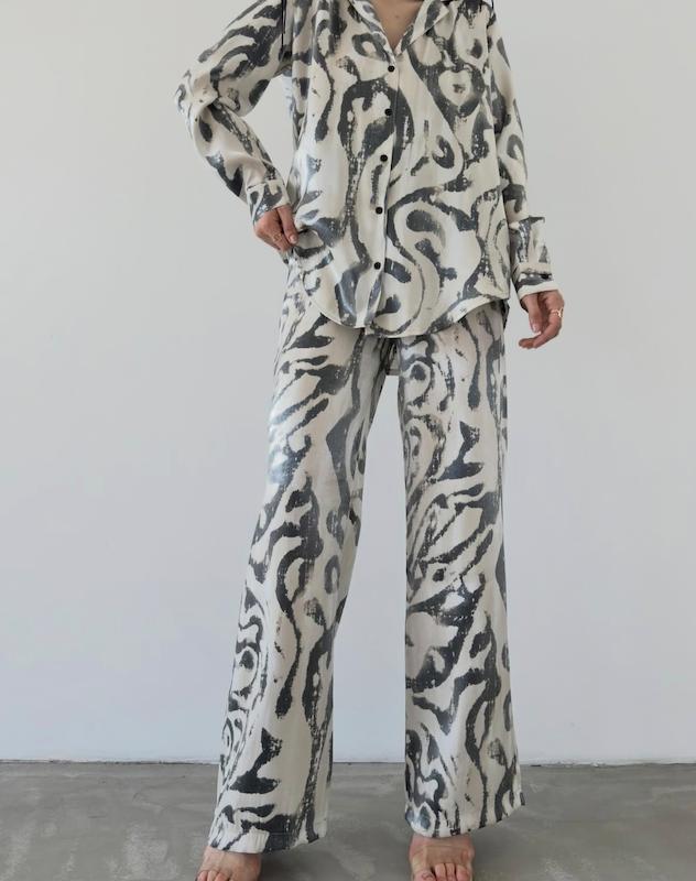 ست بلوز شلوار  شاین