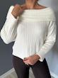 بلوز بافت آف شولدر (یقه رومی) 