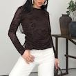 بلوز توری طرح بته جقه 