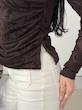 بلوز توری طرح بته جقه 