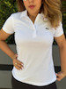 پولوشرت زنانه سه دکمه طرح لاگوست Lacoste